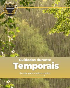 Cuidados durante temporais