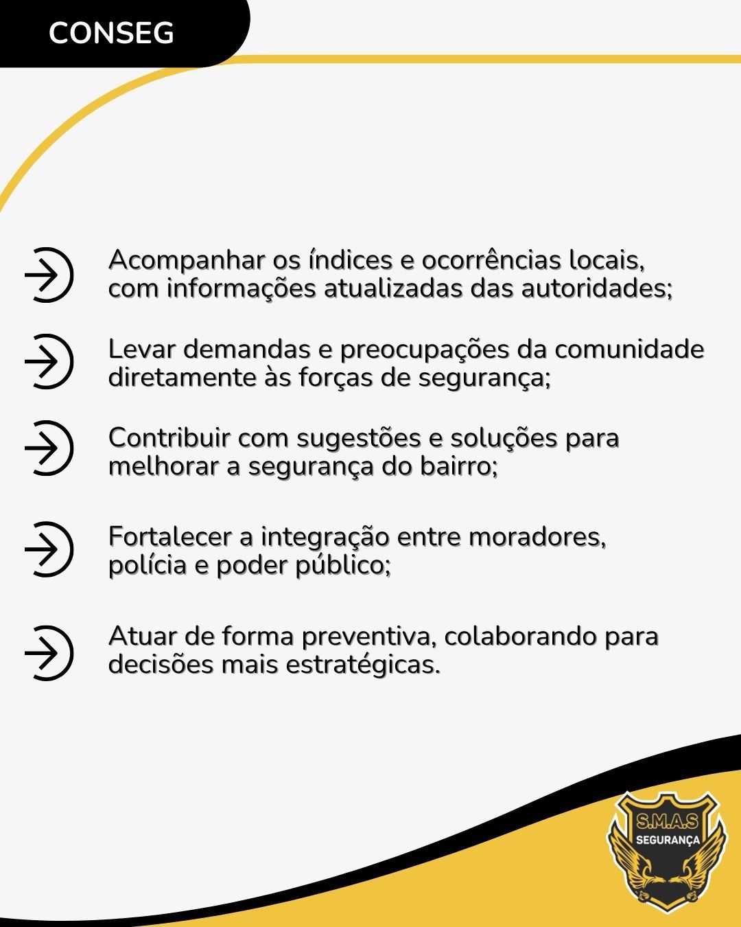 Motivos para participar da CONSEG2